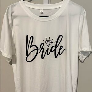 White 'Bride' Graphic Women's Top
